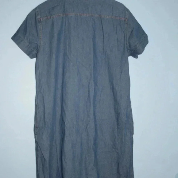 Vermont Country Store Brand Denim Midi Dress with Pockets Modest - Picture 8 of 12